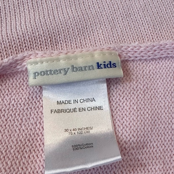Pottery Barn Kids Knitted Light Pink Blanket, Hat And Socks. Size 6-12 M. - Picture 14 of 14